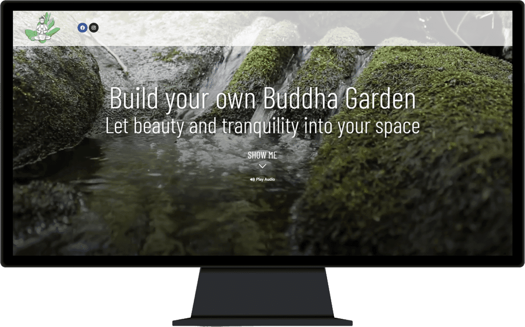 תמונה של אתר Buddha garden בתצוגת מחשב נייח