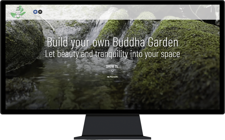 תמונה של אתר Buddha garden בתצוגת מחשב נייח