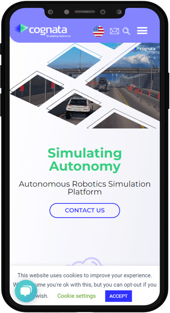 תמונה של אתר cognata בתצוגת טלפון נייד